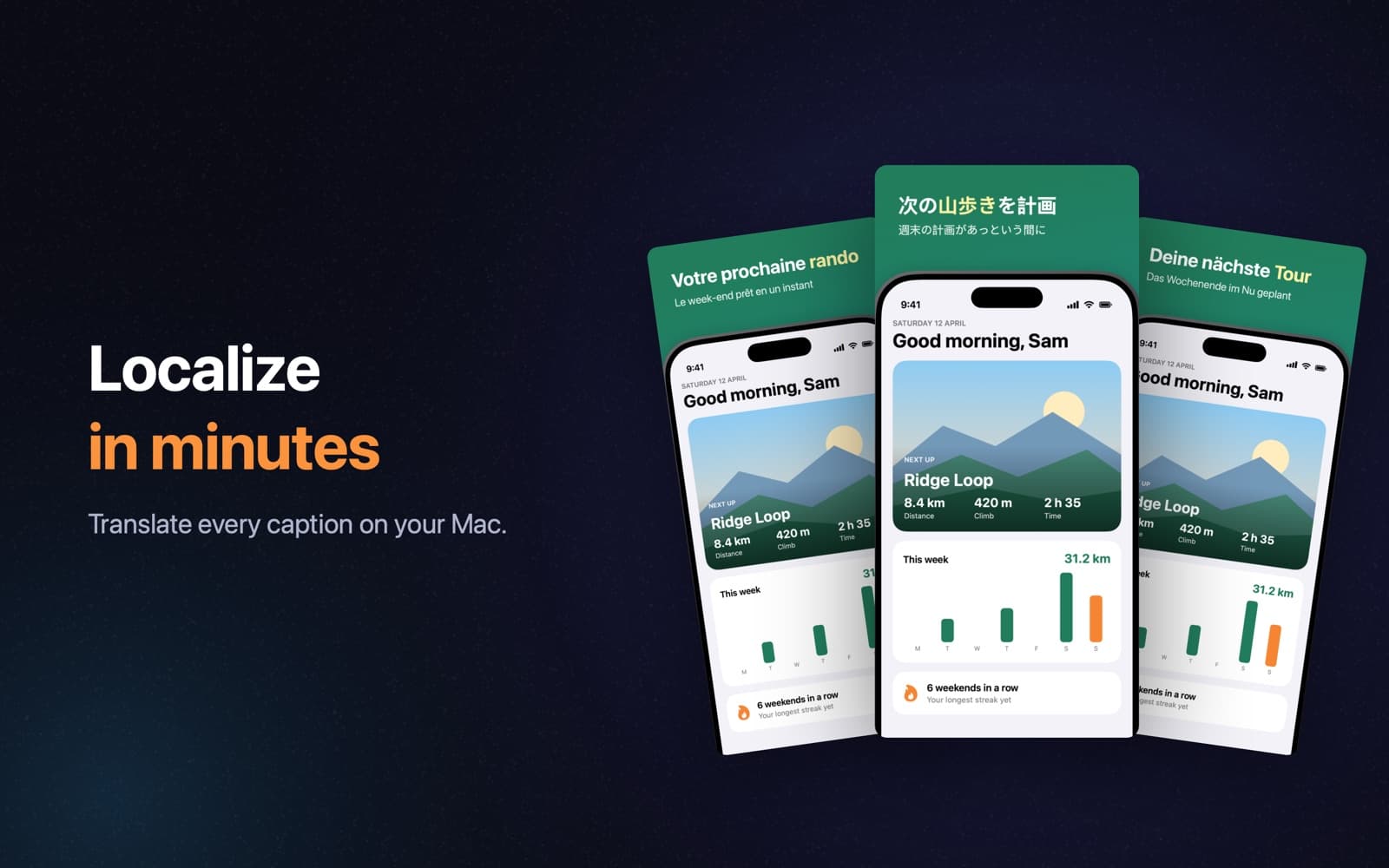 Localize in minutes. Translate every caption on your Mac.